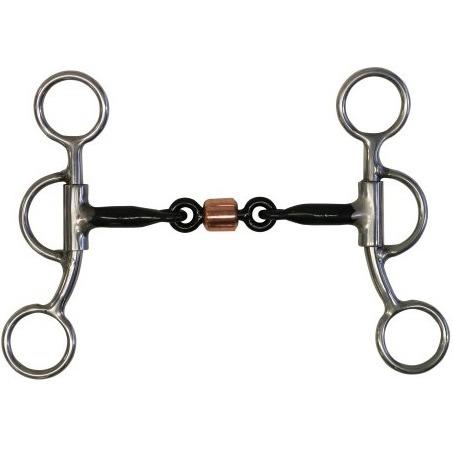 F/W S/Iron Training Snaffle w/Copper Lozenge Bit