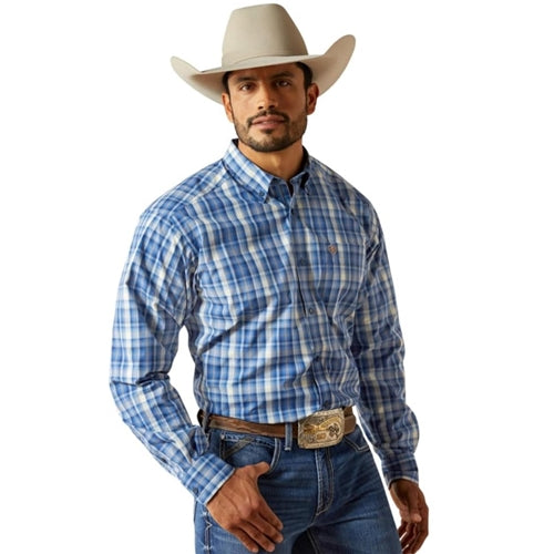 Ariat Men's Pro Series Soloman L/S Shirt - Royal Blue