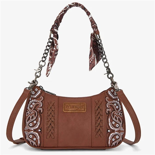 Wrangler Paisley Shoulder Bag - Tan