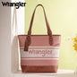 Wrangler Logo Waxed Canvas Tote - Pink