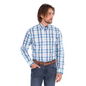 Men's Dale 1PKT Long Sleeve Shirt - Green/ Blue