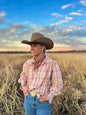 Black Colt Clothing Frankie Shirt - Orange Plaid