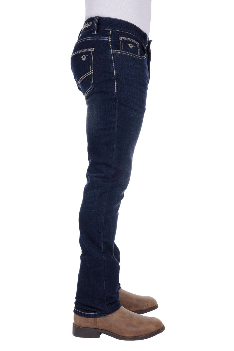 Bullzye Mens Charger Slim Straight Jeans 36 Leg