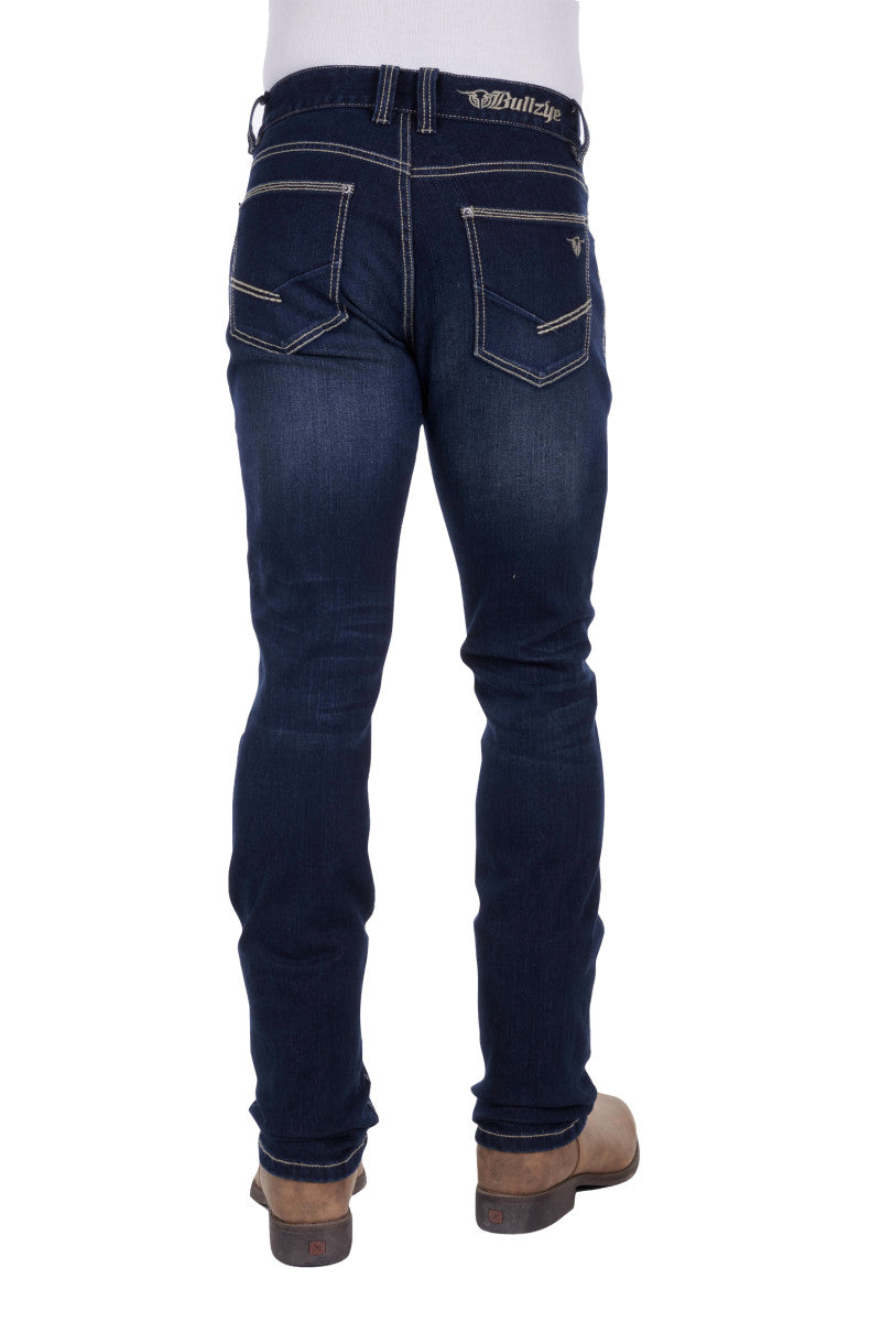 Bullzye Mens Charger Slim Straight Jeans 36 Leg