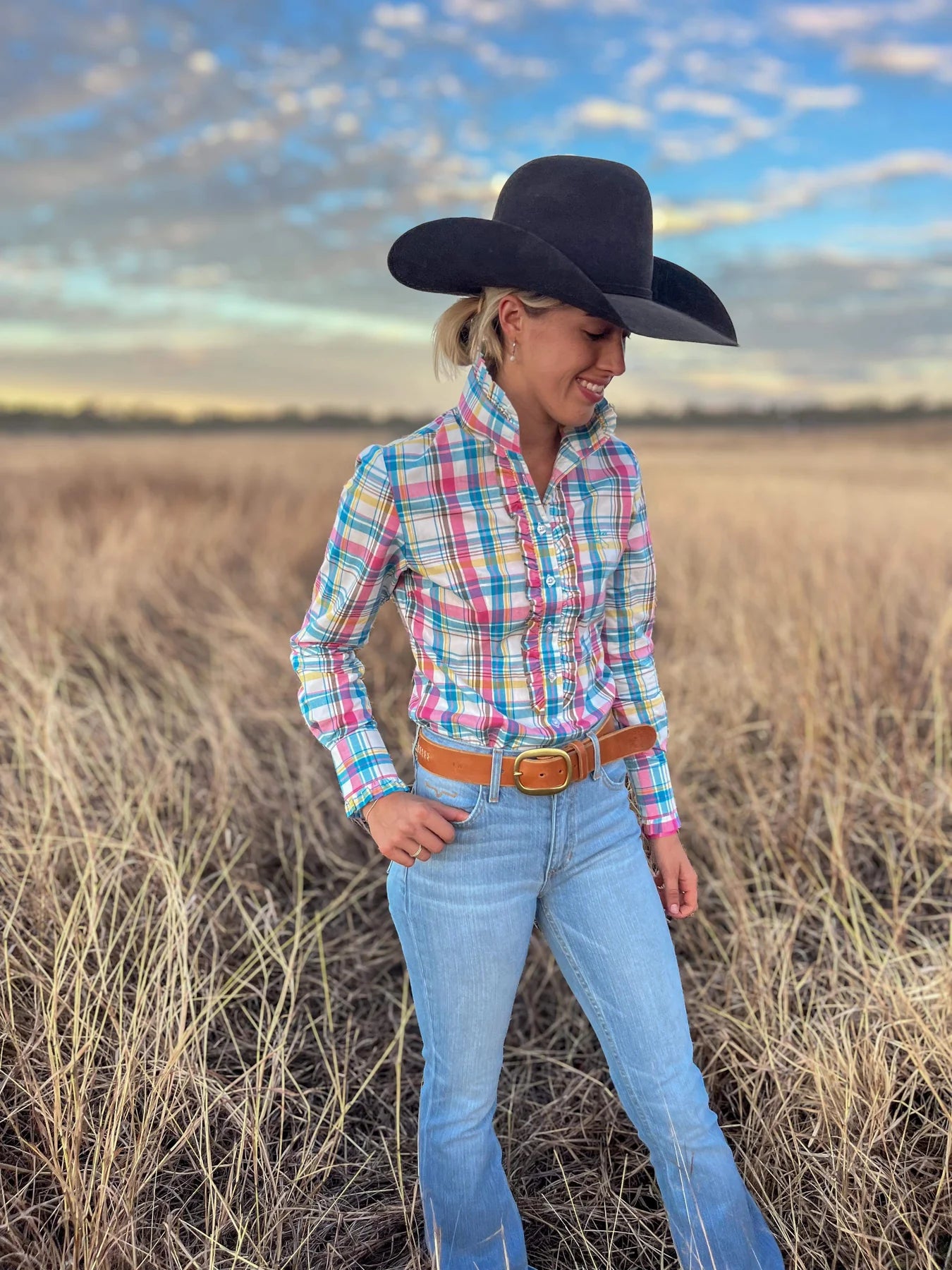 Black Colt Clothing Kirby Shirt - Pink/Blue/Yellow Plaid
