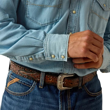 Ariat Men's Classic Cowboy Denim Long Sleeve Shirt Brody