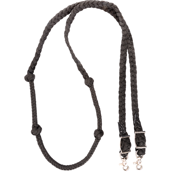 Martin Saddlery Braided Barrel Racing Reins Black