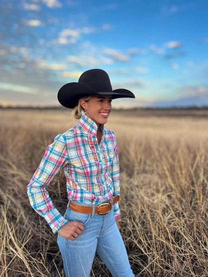 Black Colt Clothing Kirby Shirt - Pink/Blue/Yellow Plaid