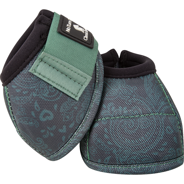 CLASSIC EQUINE NO-TURN BELL BOOTS SPRUCE PAISLEY