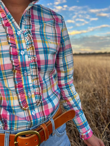 Black Colt Clothing Kirby Shirt - Pink/Blue/Yellow Plaid