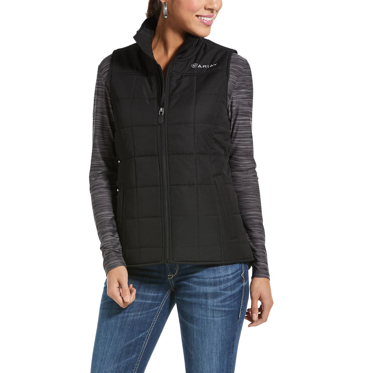 Ariat REAL Ladies Crius Insulated Vest - Black