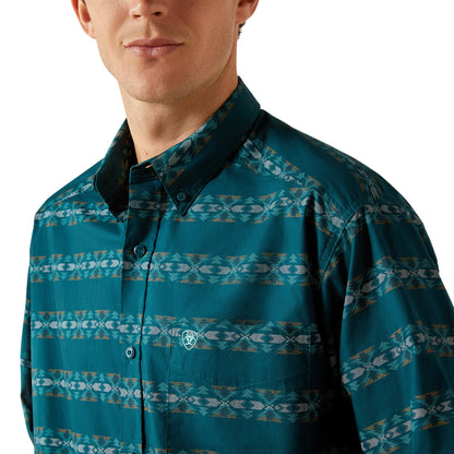 Ariat Men's Brando LS Shirt - Teal