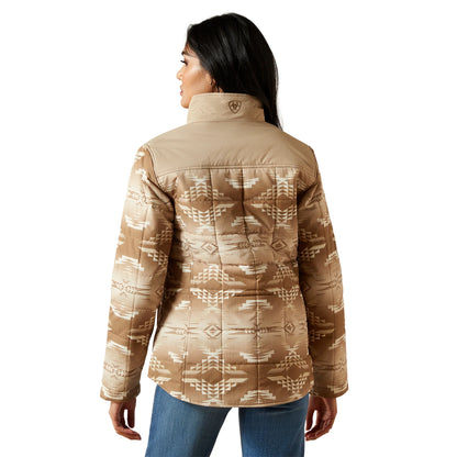 Ariat Ladies Crius Savannah Tan Dune Print Insulated Jacket