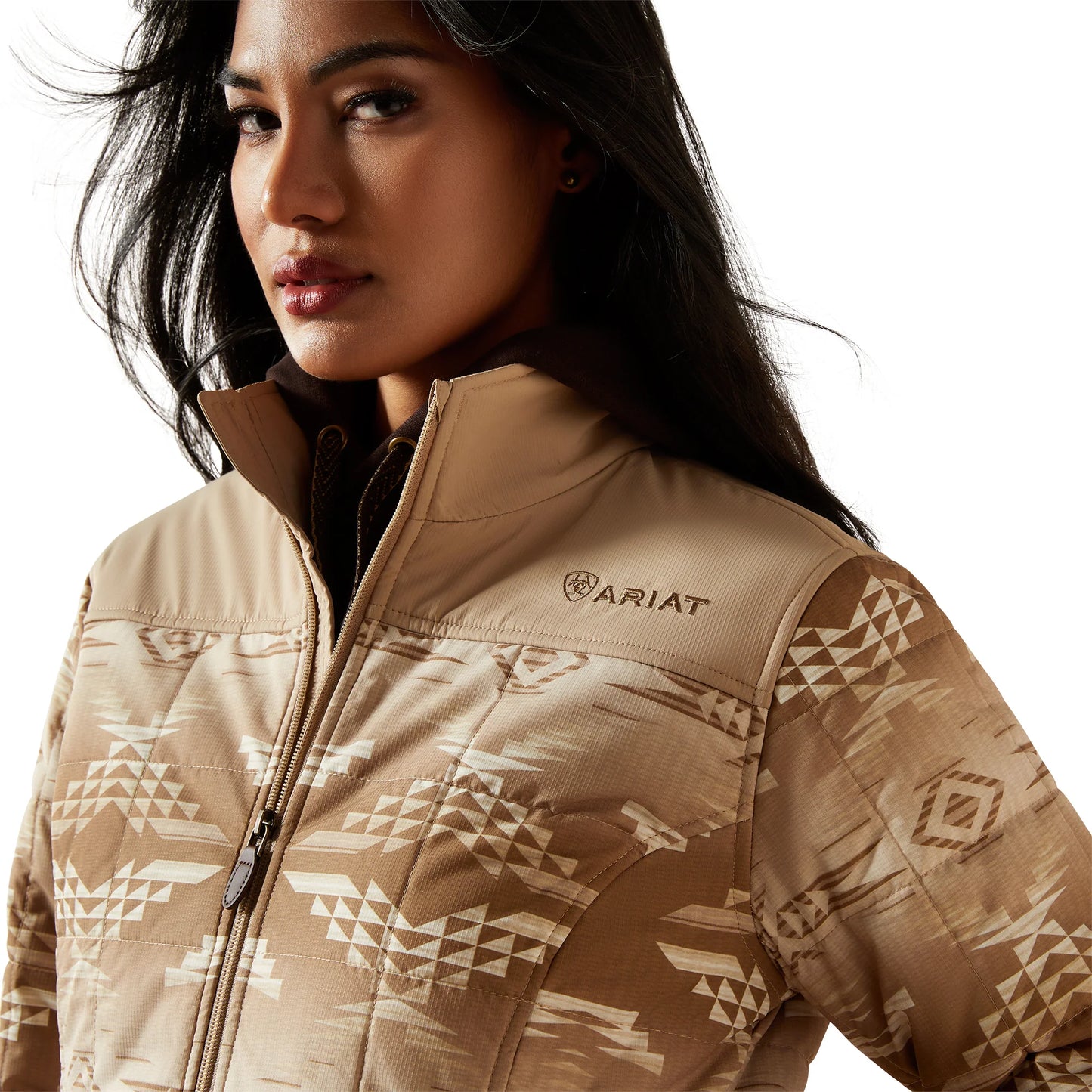 Ariat Ladies Crius Savannah Tan Dune Print Insulated Jacket