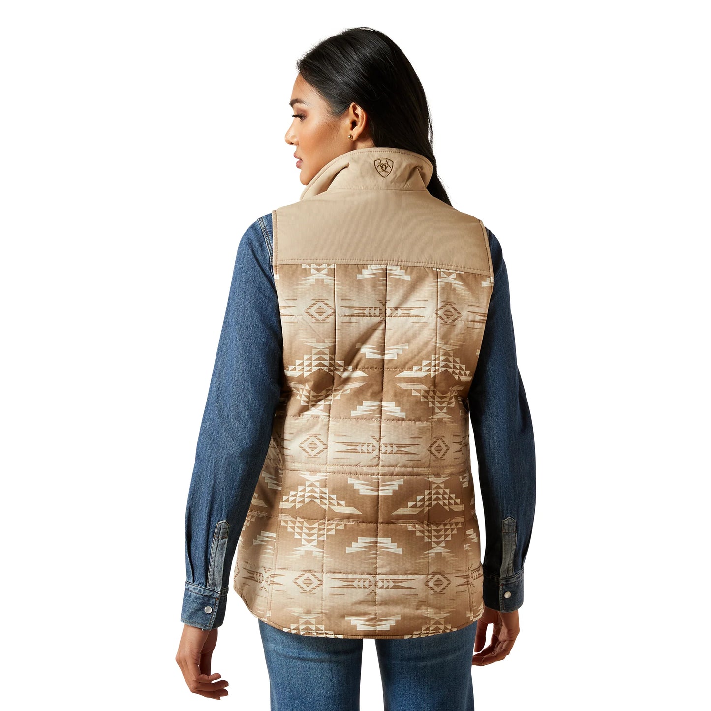 Ariat Ladies Crius Savannah Tan Dune Print Insulated Vest