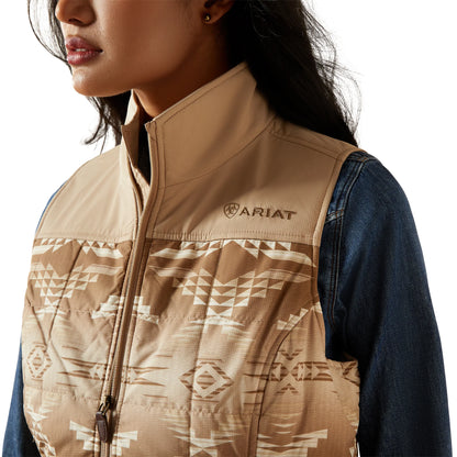 Ariat Ladies Crius Savannah Tan Dune Print Insulated Vest