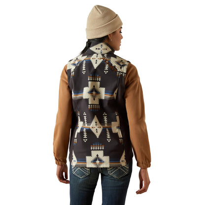 Ariat Ladies Logo Thornstone Print Softshell Vest