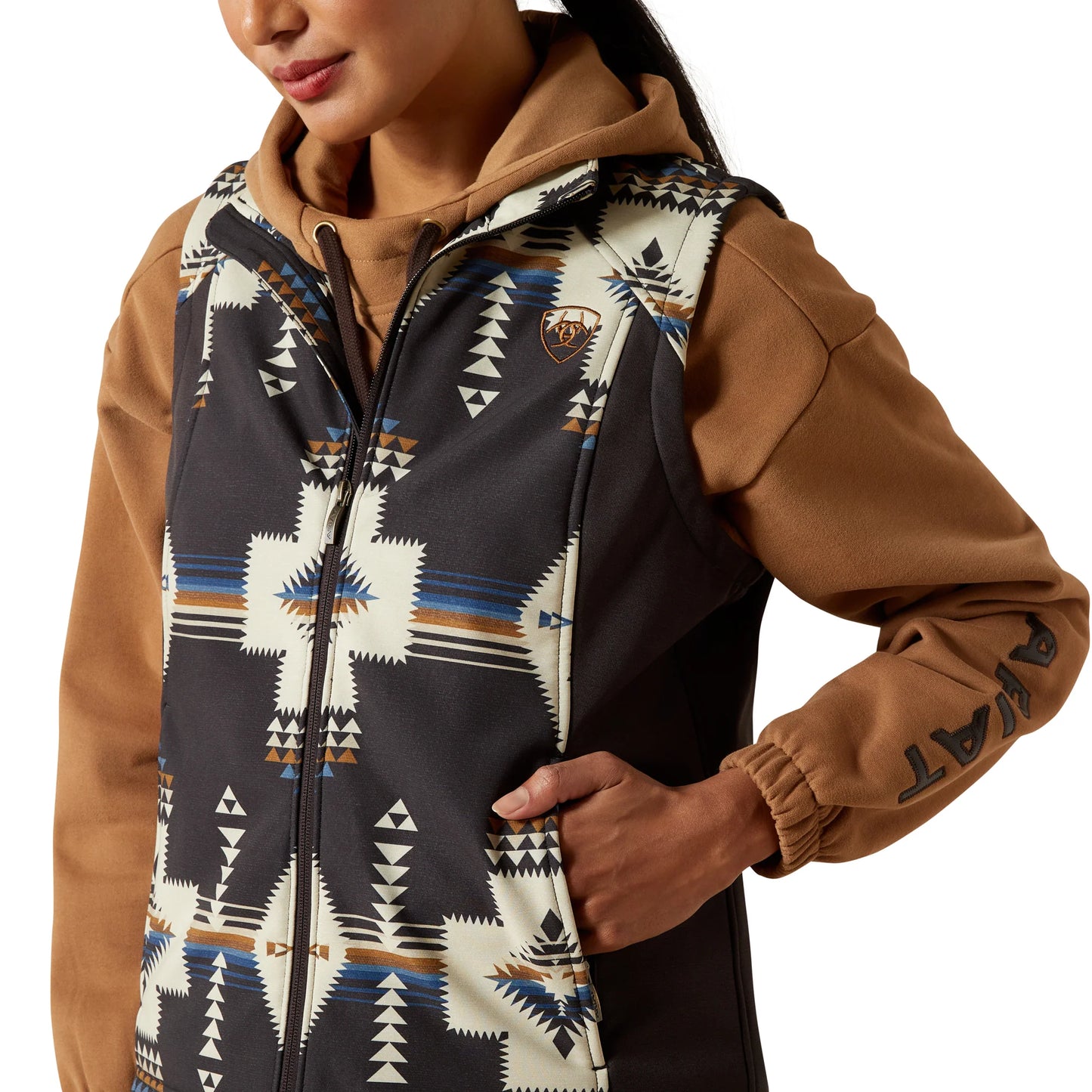 Ariat Ladies Logo Thornstone Print Softshell Vest