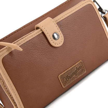 Wrangler Crossbody Wallet Cardholder - Brown