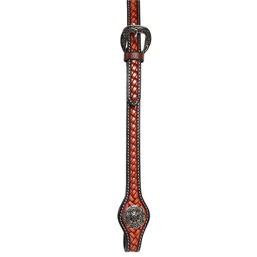 Fort Worth Outlaw V Brow Basketweave Headstall