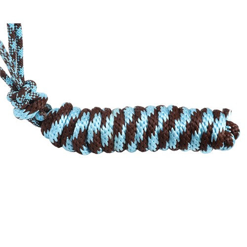 Fort Worth Rope Halter w/Lead - Turquoise/Charcoal