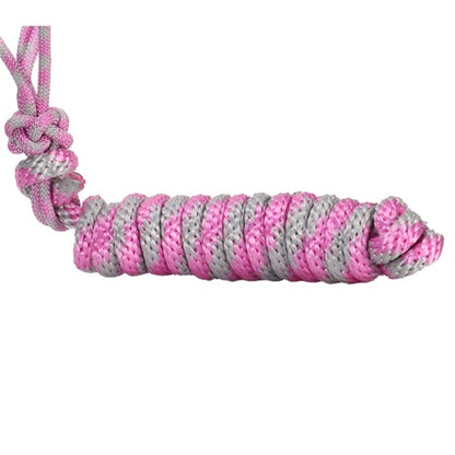 Fort Worth Rope Halter w/Lead - Pink/Grey