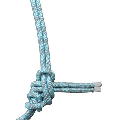 Fort Worth Hard Core Rope Halter - Teal/Grey