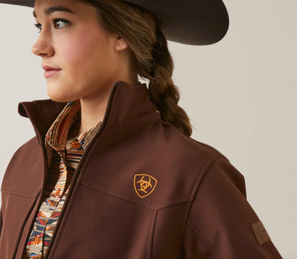 Ariat Women’s Team Logo Softshell Chimayo Jacket Shaved Chocolate