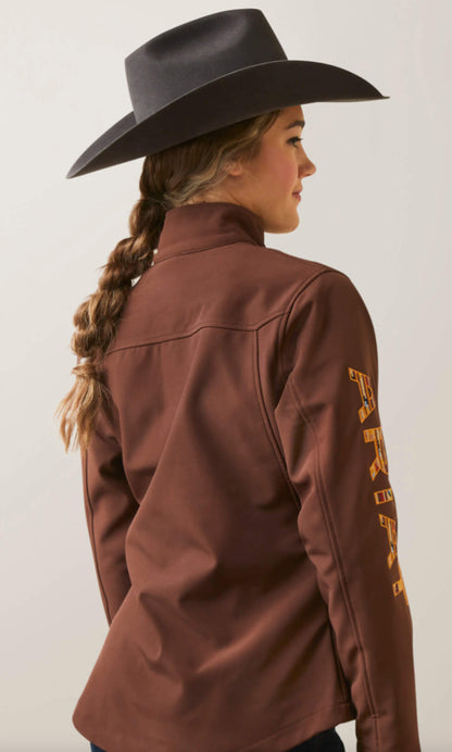 Ariat Women’s Team Logo Softshell Chimayo Jacket Shaved Chocolate