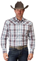 ROPER Men's - Amarillo Collection L/S Shirt Plaid Grey