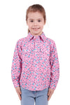 Hard Slog Kids Floria 1/2 Button L/S Shirt