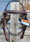 Contrast Thin Plait Browband Bridle COB