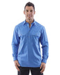 PILBARA Mens Closed Front W/Shirt Light Blue