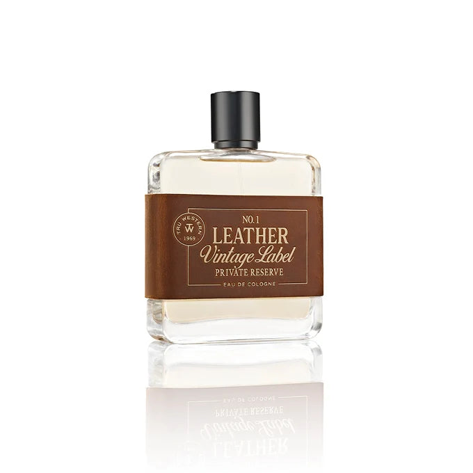 Tru Western No. 1 Leather Vintage Label Private Reserve Cologne