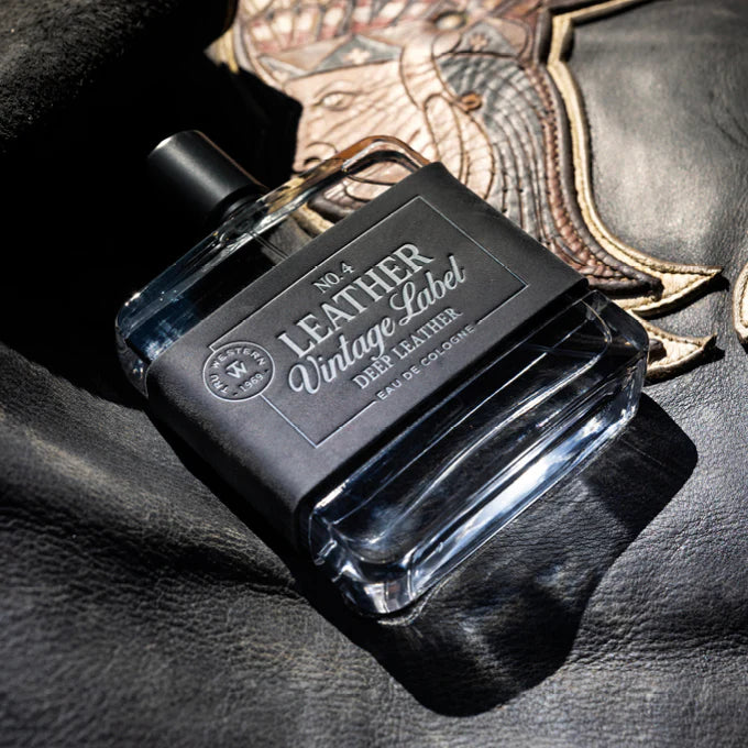 Tru Western No. 4 Leather Vintage Label Deep Leather Cologne