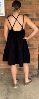 Cotton Summer Lola Dress - Black