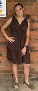 Cotton Summer Lola Dress - Mocha