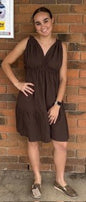 Cotton Summer Lola Dress - Mocha
