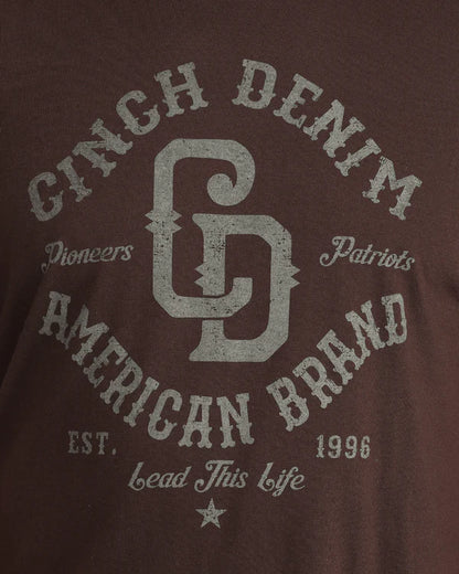 Cinch Brown Men's Tee