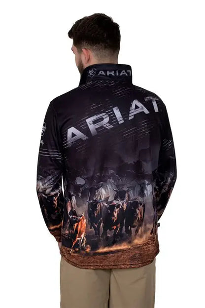 Ariat Fishing Shirt Western Cattle Herd