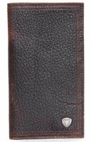 Ariat Mens Small Shield Rodeo Wallet - Brown Rowdy