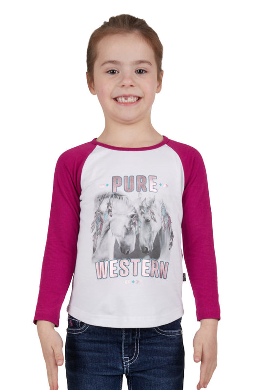 Pure Western Ela L/S Raglan Tee