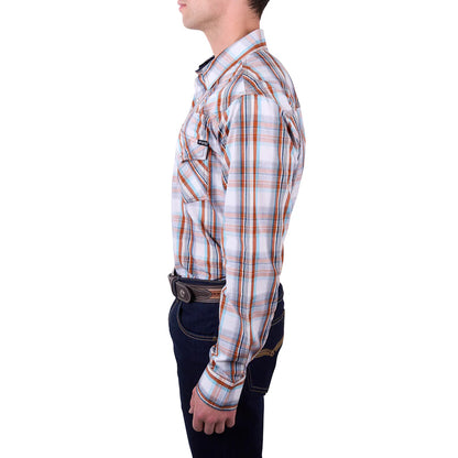 Pure Western Men's Axel L/S Shirt - Tan