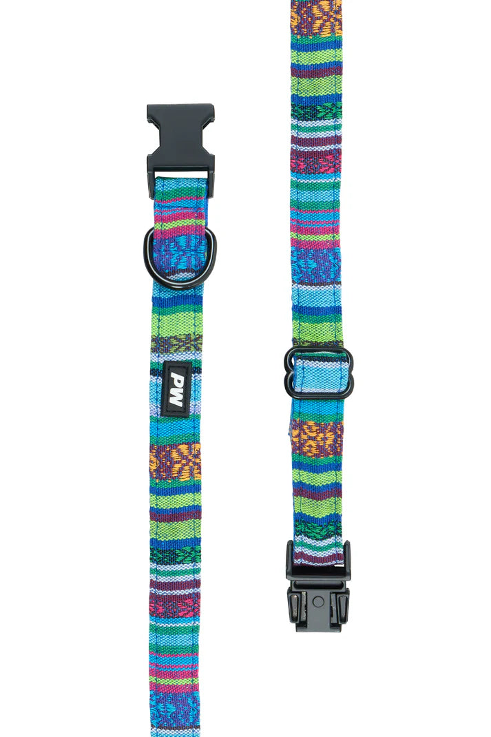 Pure Western Bowie Dog Collar - Blue