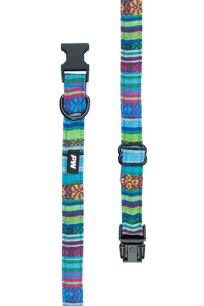Pure Western Bowie Dog Collar - Blue