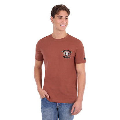 Pure Western Men's Joey Short Sleeve Tee - Rust