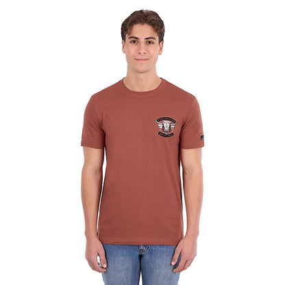 Pure Western Men's Joey Short Sleeve Tee - Rust