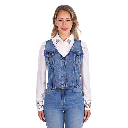 Pure Western Women's Natasha Vest - Chambray