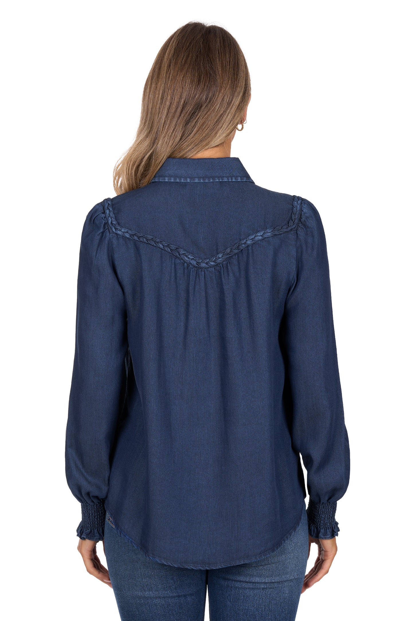 Pure Western Women's Daniela L/S Shirt - Blue