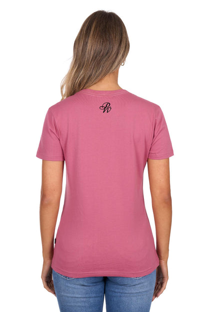 Pure Western Women's Trinity SS Tee - Raspberry